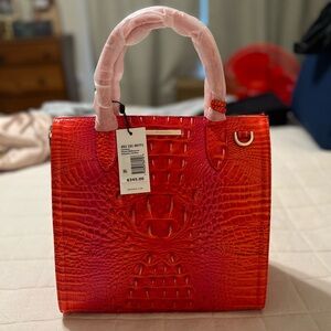 NWT medium Brahmin purse and matching wallet - hot pink